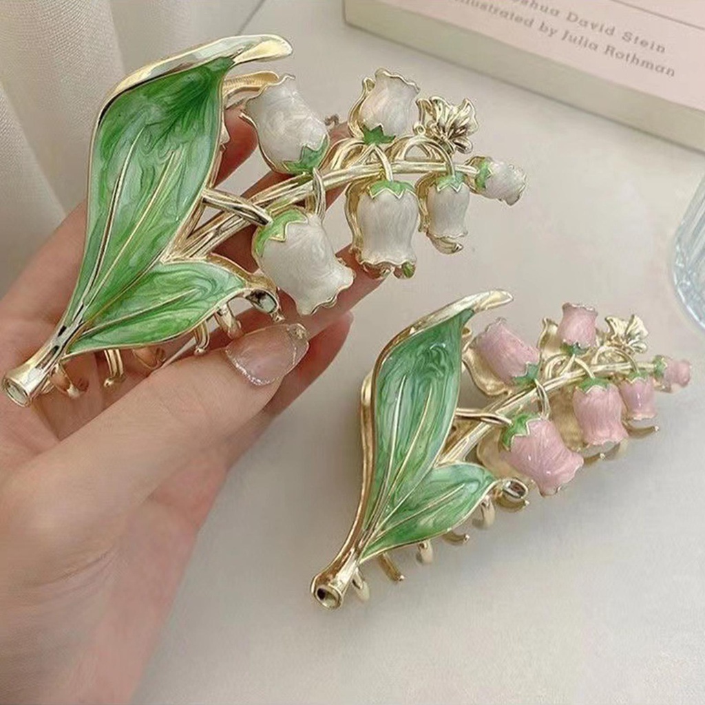 Kẹp Tóc Hình Hoa Lily / Cá Mập Cỡ Lớn Tinh Tế Thời Trang Mùa Hè