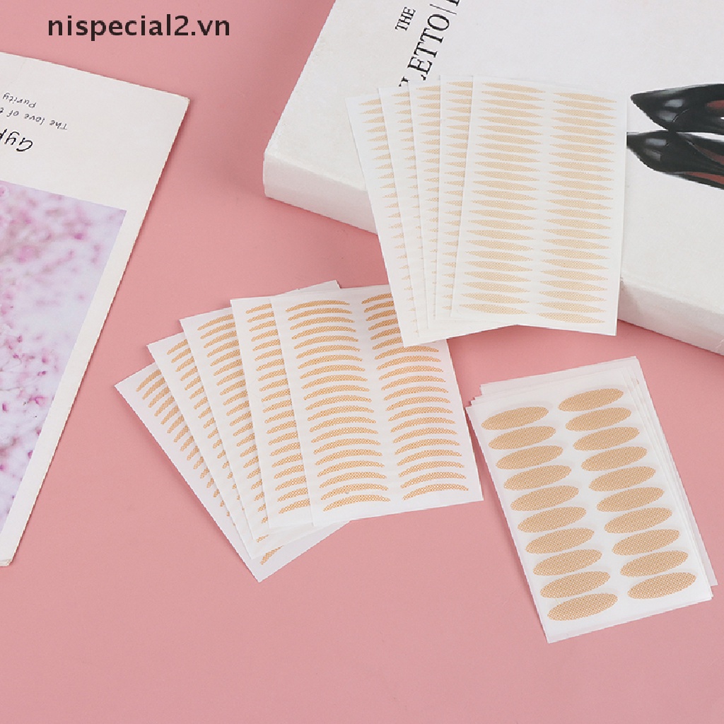 Bộ 200 Miếng Dán Kích Mí Vô Hình Dạng Lưới Ren