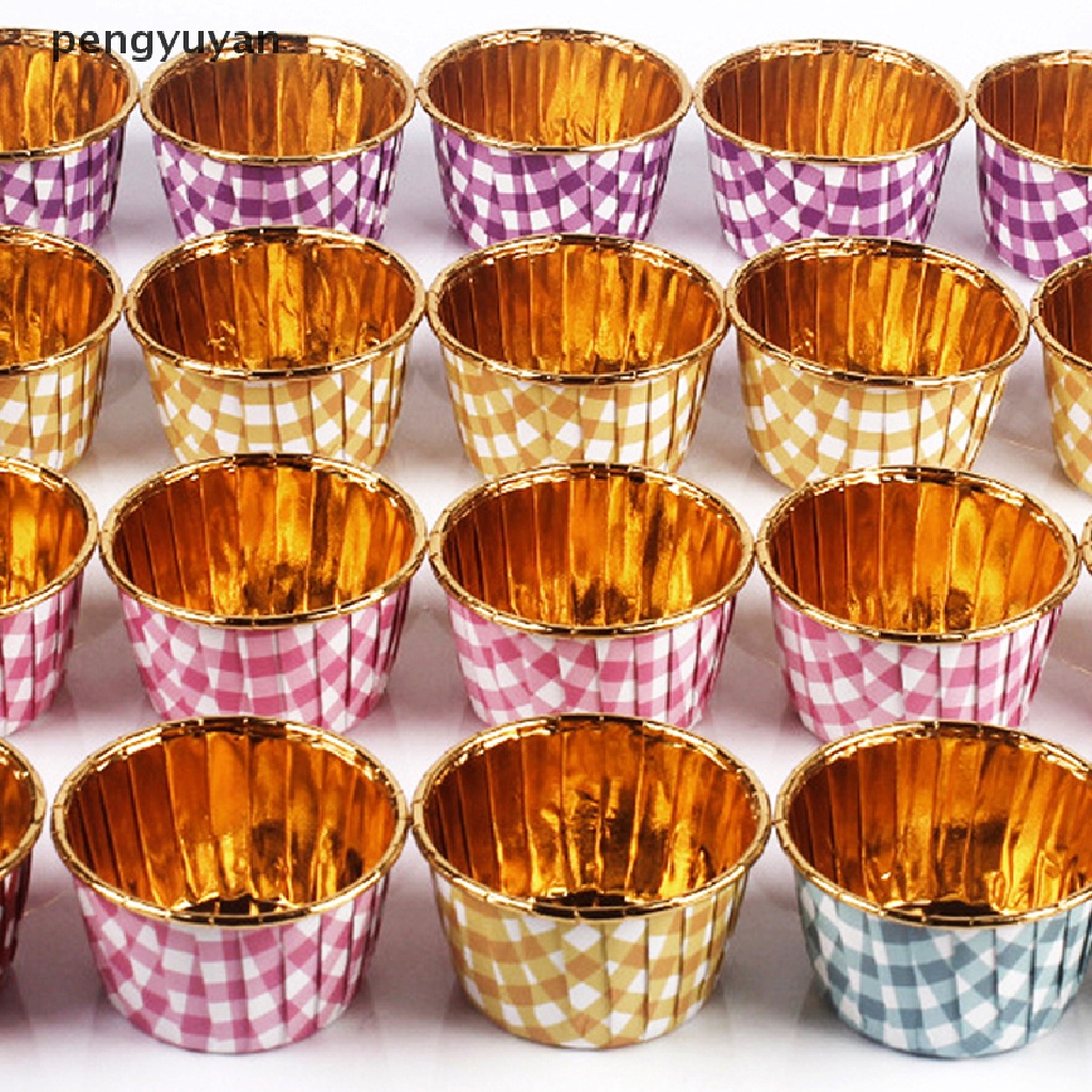 Set 50 Cốc Giấy Làm Bánh cupcake muffin Tiện Dụng