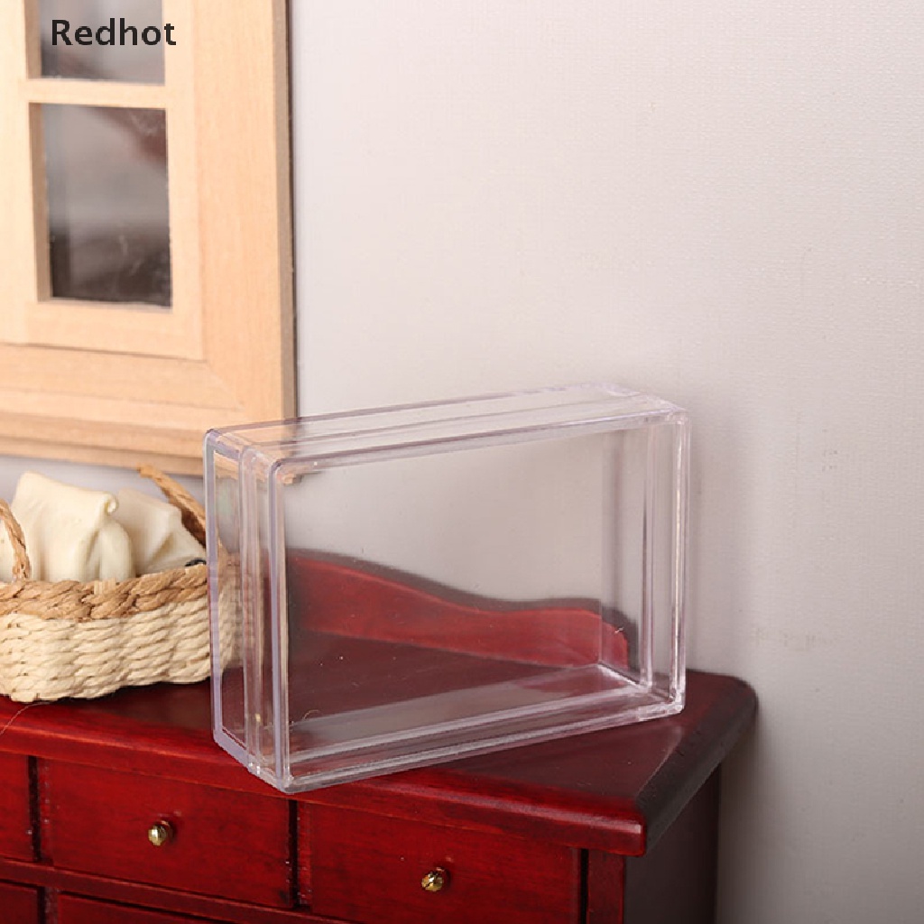 Hộp Đựng Đồ Mini Trong Suốt Trang Trí Nhà Búp Bê Tỉ Lệ 1 / 12