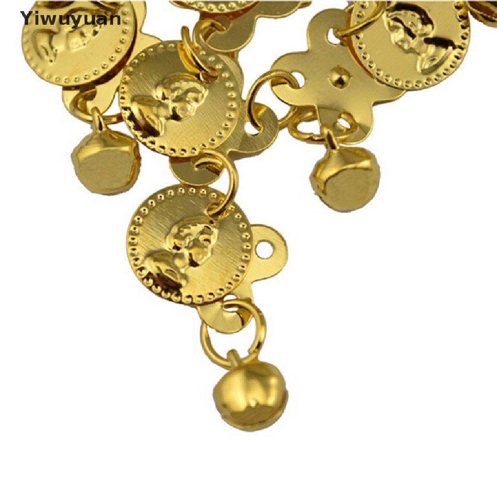 &lt; Yiwuyuan &gt; Băng Đô Đính Đồng Xu Phụ Kiện Múa Bụng Cho Nữ