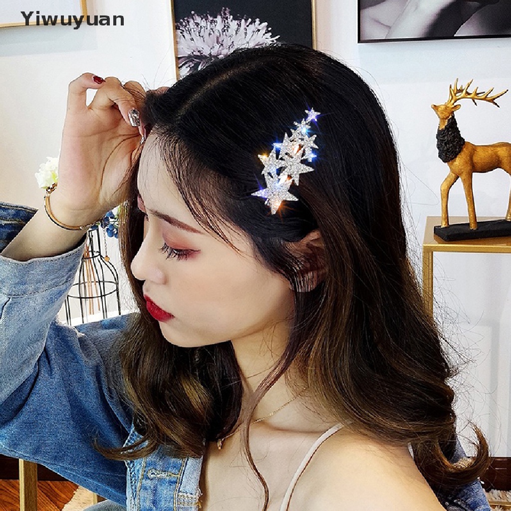 Kẹp Tóc Hình Ngôi Sao Năm Cánh Đính Đá Lấp Lánh
