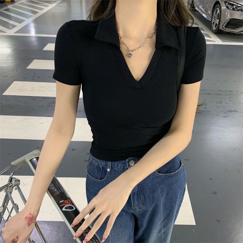 Áo polo Thời Trang Mùa Hè Hàn Quốc Dành Cho Nữ