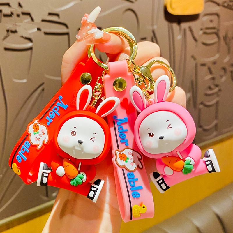 Móc Khóa Thỏ / Cà Rốt / Điện Thoại / Chìa Khóa / Móc Khóa Xe Máy / Túi Xách / Xe Hơi Hoạt Hình Sáng Tạo