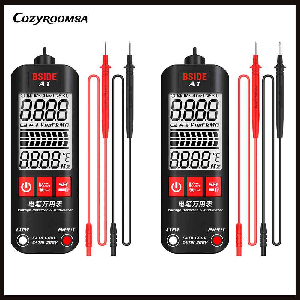 Thiết Bị Kiểm Tra Điện Áp 600V AC / DC Có Màn Hình LCD