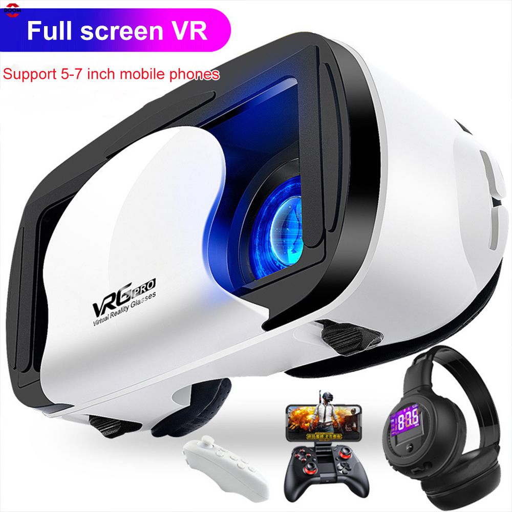 Kính Vr 3d Vrg Pro Kính Vr Góc Rộng Trực Quan Toàn Màn Hình Thực Tế Ảo Cho Thiết Bị Điện Thoại Thông
