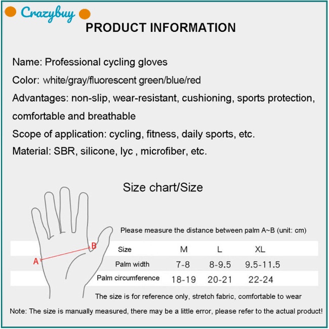 Cr Găng Tay Nửa Ngón Chống Nắng Chống Trượt Thoáng Khí Dành Cho Hoạt Động Ngoài Trời