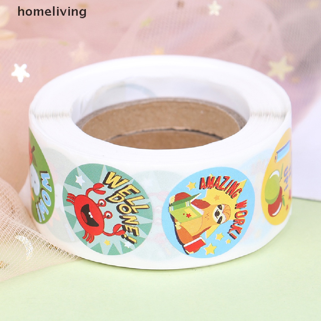 Bộ 500 Miếng Dán Hình Động Vật Dễ Thương Dùng Làm Phần Thưởng Cho Bé