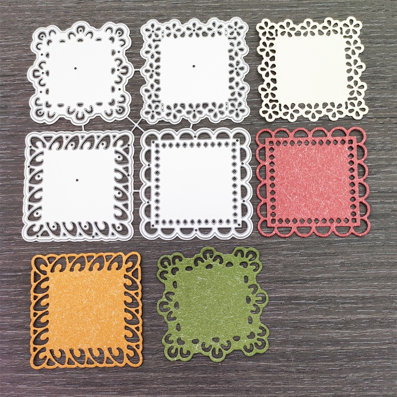 Bộ 4 Khuôn Cắt Giấy Kim Loại Hình Dấu Sách