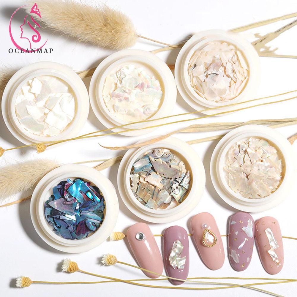 [Hàng mới về] Phụ kiện miếng vá trang trí móng tay hình vỏ sò nghệ thuật 3D DIY