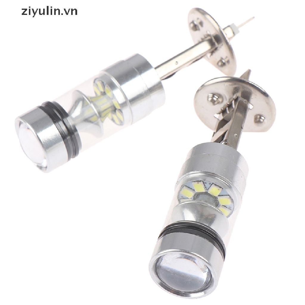 2 Bóng Đèn LED H1 100W 6000K 1000LM Siêu Sáng Cho Xe Hơi