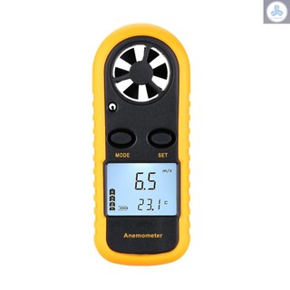 Mini LCD Digital Anemometer Wind Speed Air Velocity Temperature Measuring with Backlight