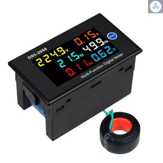 Multi-Function Single Phase Digital Meter LCD Display AC Voltage AC Current Power Frequency Electric Energy Power Factor Measurement Meter Monitor