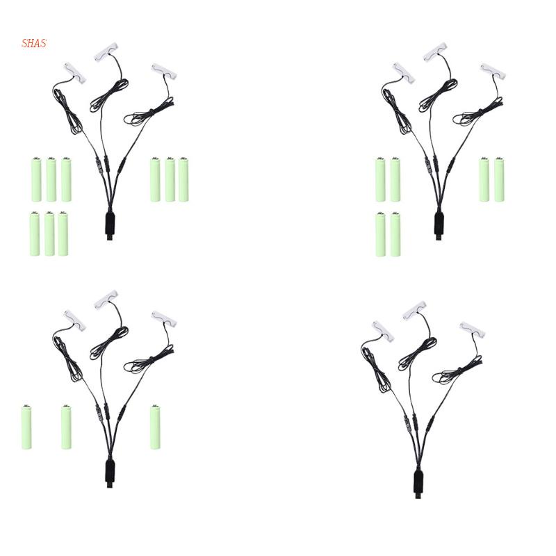 Thiết Bị Khử Trùng 3 Trong 1 USB Sang 1.5V 3V 4.5V 6V AA Thay Thế Pin 1-4AA Cho Khóa Cửa Thông Minh