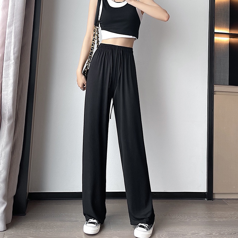 Quần ống rộng SUXI lưng cao chống nắng thời trang mùa hè cho nữ