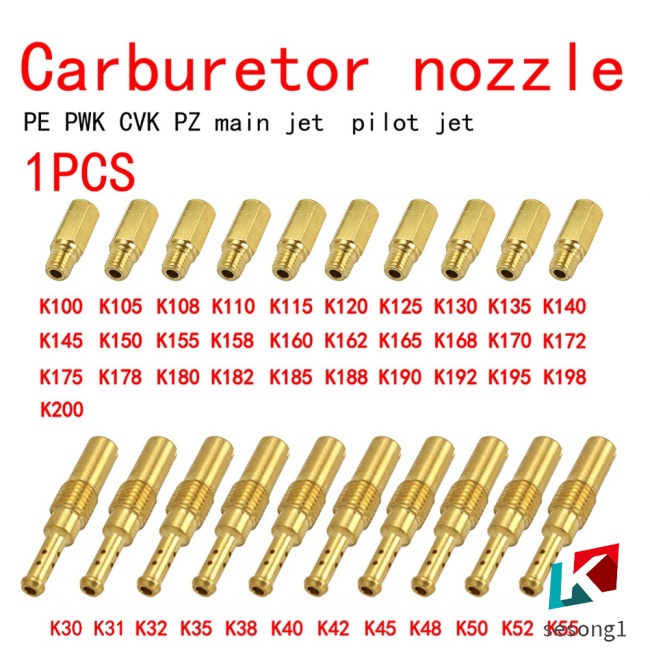 Set 10-20 Đầu Phun Chính Cho Xe Scooter PWK PWM KSR PJ Keihin PE NSR OKO CVK