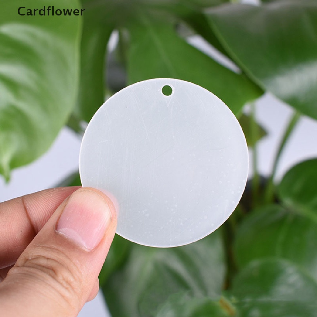 Bộ 50 Móc Khóa Tròn Bằng Acrylic Trong Suốt