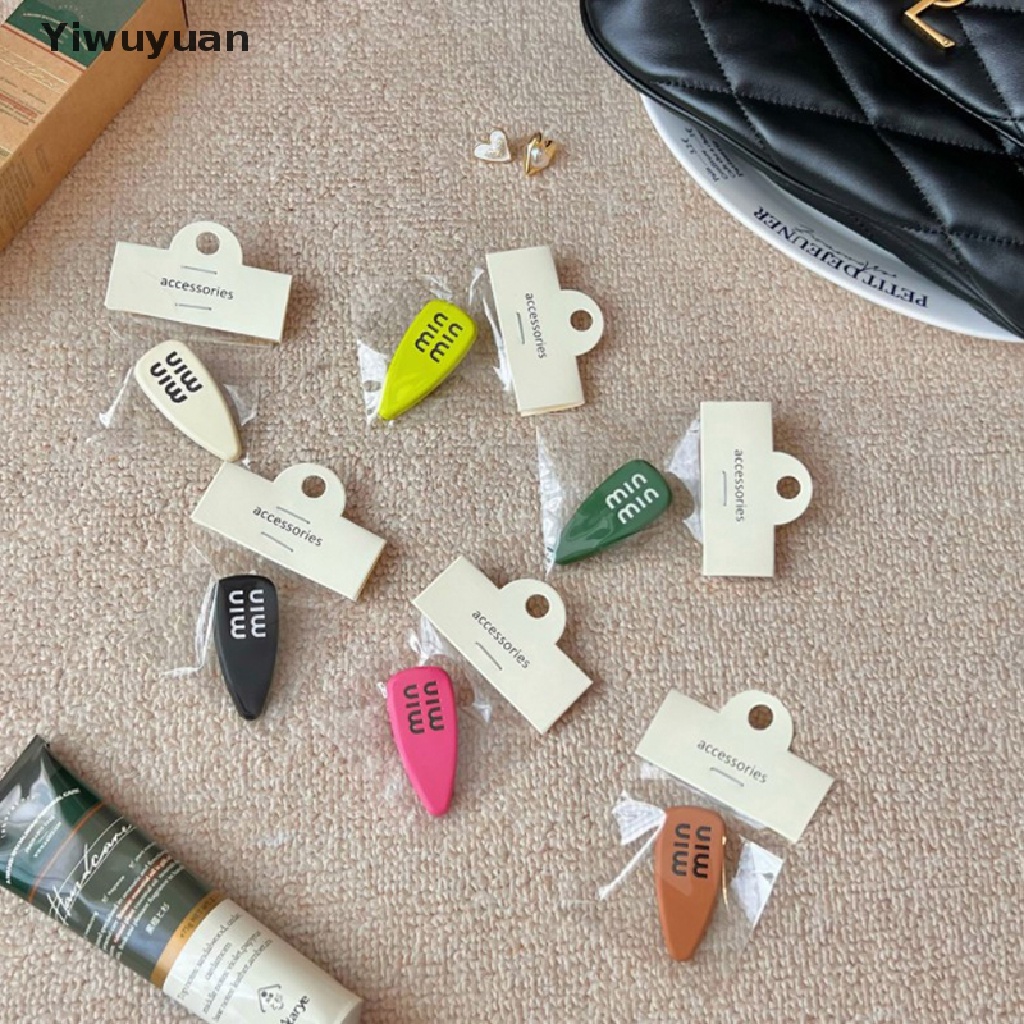 < Yiwuyuan > Kẹp Tóc Màu Kẹo Ngọt Ngào Dễ Thương Cho Nữ