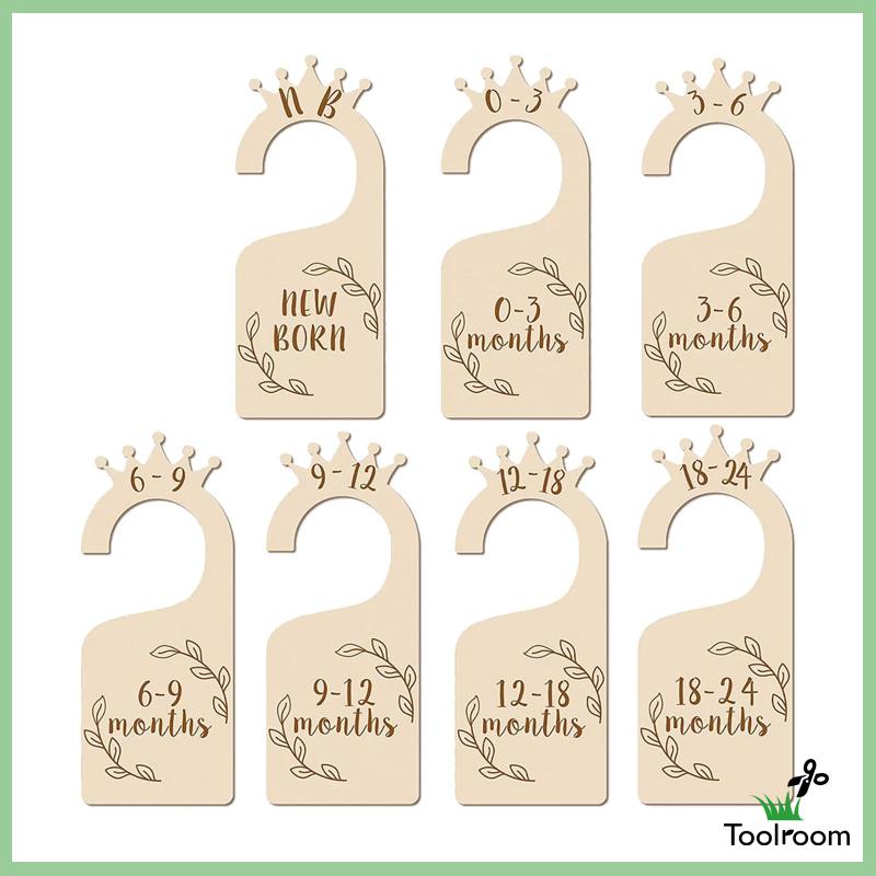 Set 7 Dụng Cụ Chia Ngăn Tủ Quần Áo Em Bé Sử Dụng Hàng Ngày