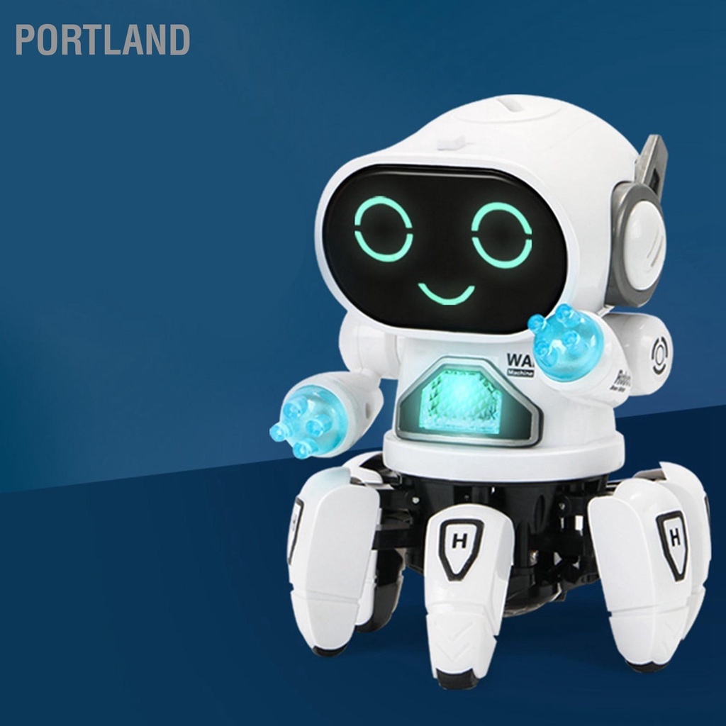 Đồ chơi Robot nhảy múa theo nhạc siêu dễ thương cho bé Đồ Chơi Robot Sáu Móng Vuốt Bằng Nhựa Thông Minh Khiêu Vũ Hát