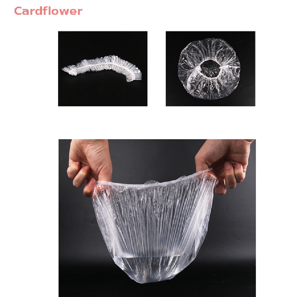 Bộ 100 Mũ Trùm Tóc Co Giãn Trong Suốt Dùng Một Lần