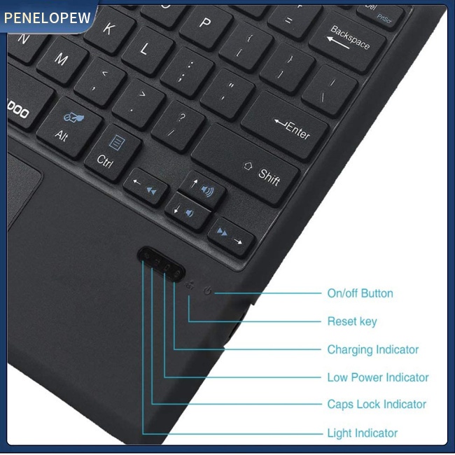 Bàn Phím Bluetooth Không Dây Có Đèn Nền Từ Tính Tương Thích Với Microsoft Surface Go1 / 2 / 3