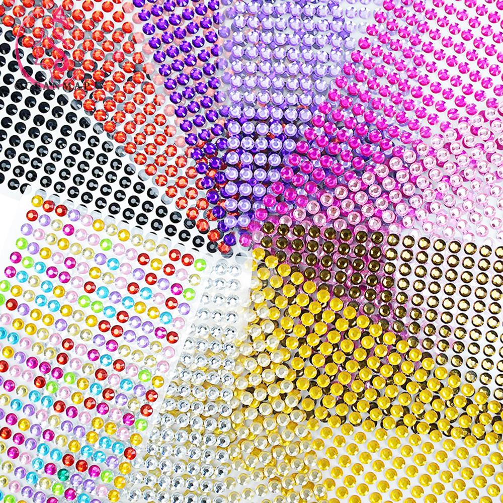 Tờ Miếng Dán Trang Trí Hình Đôi Mắt Đa Sắc Diy