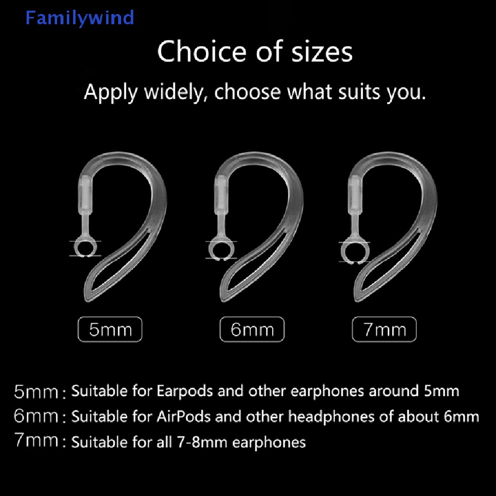 1 Cặp Giá Đỡ Tai nghe không dây Dạng Móc Nhỏ Gọn Chống Rơi Chống Trượt