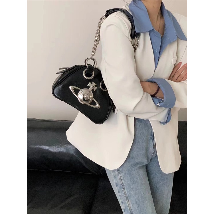 Túi Đeo Vai Vivienne Westwood YK2 Phong Cách Punk Mới Cho Nữ