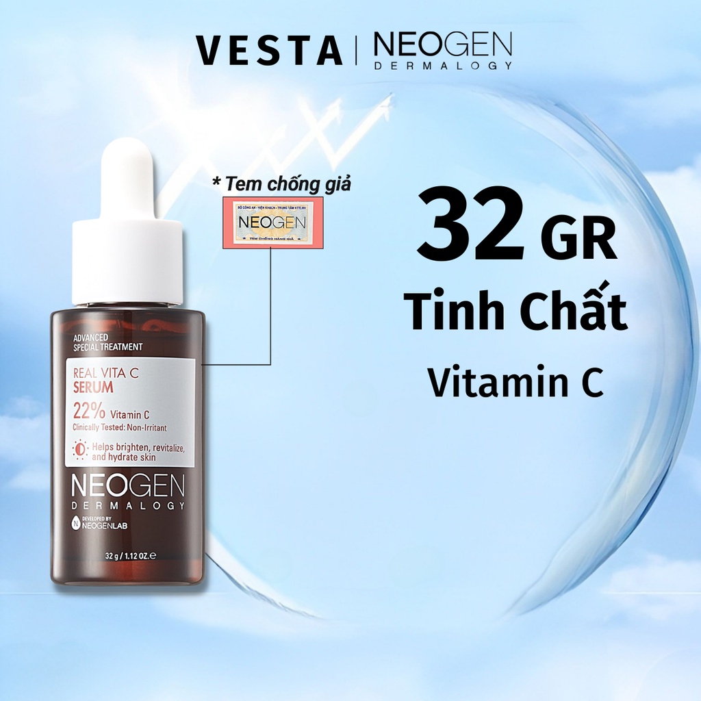 Siêu Tinh Chất Mờ Thâm Dưỡng Trắng Vitamin C SAP Neogen Dermalogy Real Vita C Serum 32g