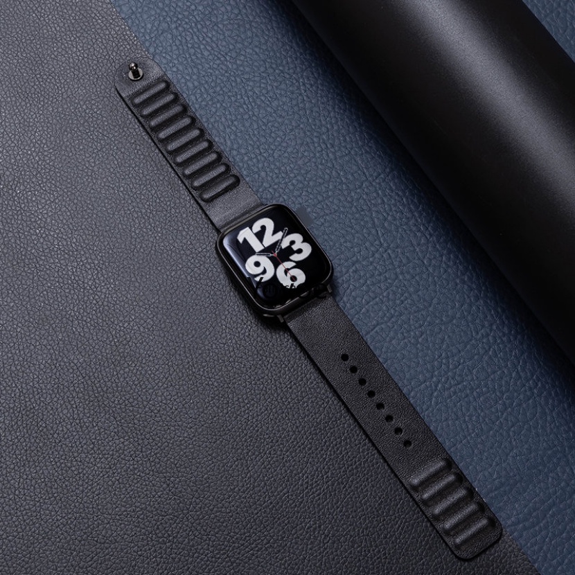 Dây Đeo Bằng Da Có Khóa Nam Châm 49mm 45mm 44mm 40mm 41mm 42mm 38mm Cho iWatch Series 8 Ultra 7 6 5 SE 4 3 2 1