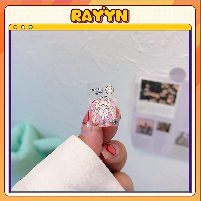 Phụ Kiện Bảo Vệ Đầu Dây Cáp Sạc USB Chống Gãy Hình Hoạt Hình Dễ Thương-RA