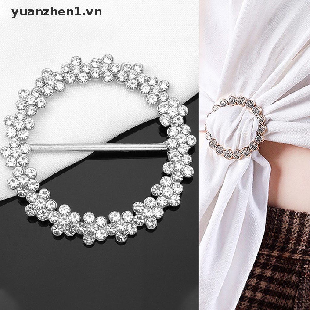 Ghim Cài Khăn Choàng Bằng Hợp Kim Đính Đá Ngọc Trai Phong Cách Hồi Giáo