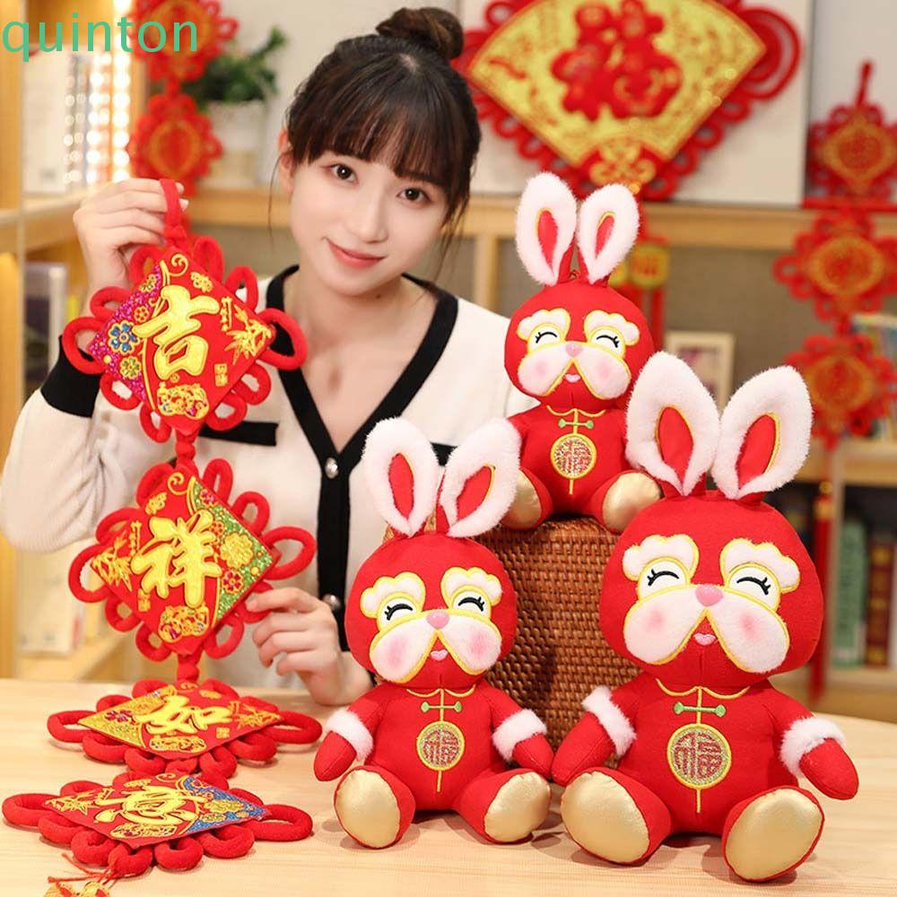 Thỏ Nhồi Bông Phong Cách Trung Hoa Xinh Xắn