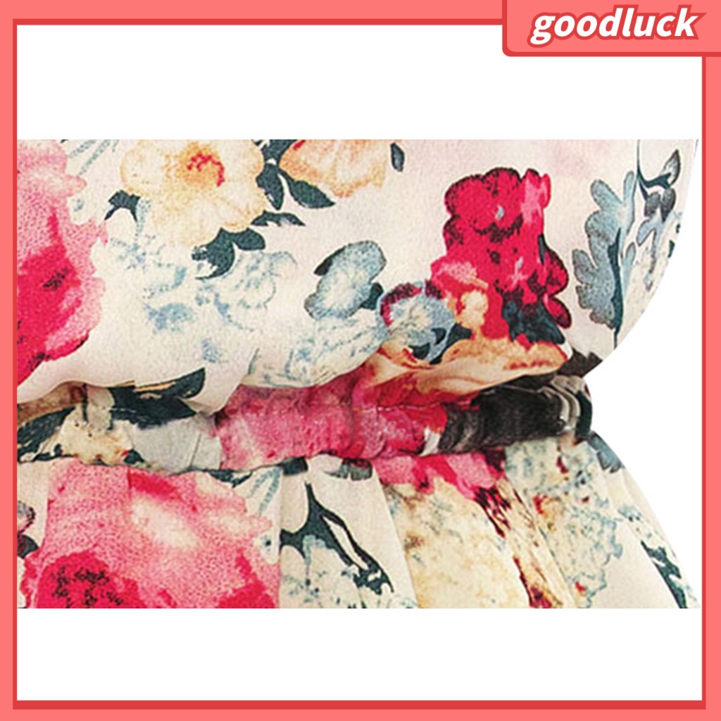 [ULK] Đầm Voan Dáng Chữ A Không Tay Cổ Tròn Họa Tiết Hoa Nhiều Màu Sắc Thời Trang Mùa Hè Đi Biển Dành Cho Nữ