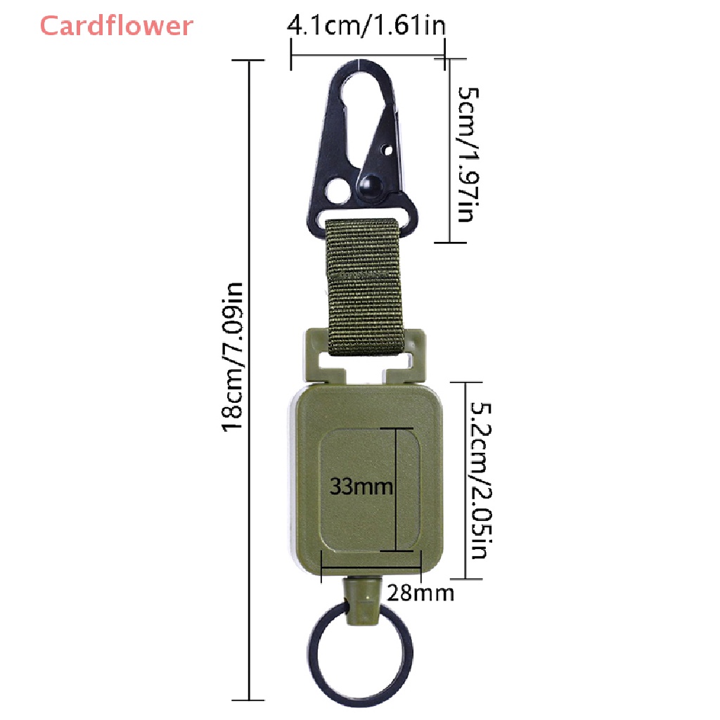 Móc Khóa Dây Rút Chống Thất Lạc Đựng Thẻ ID Tiện Dụng Mới