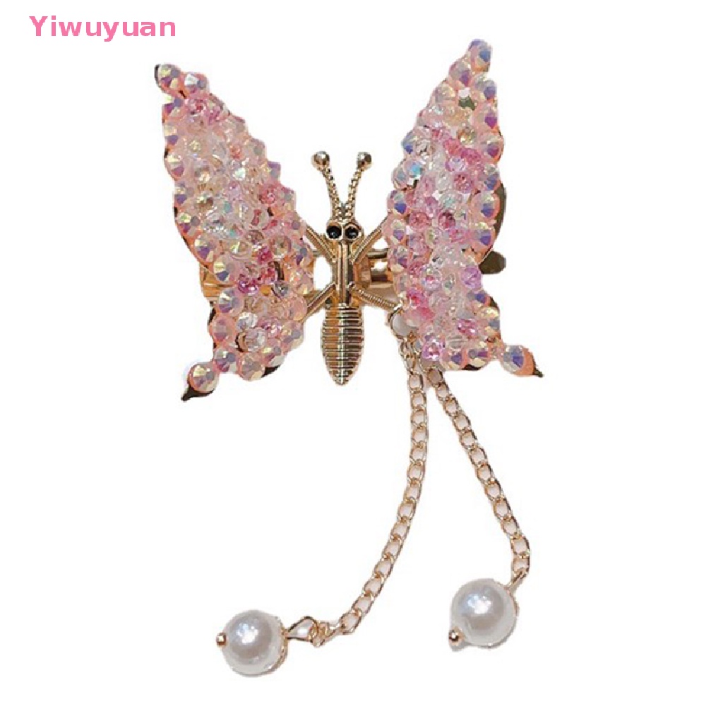 (MớI) Kẹp TóC HìNh Bươm BướM ĐíNh Đá Xinh XắN