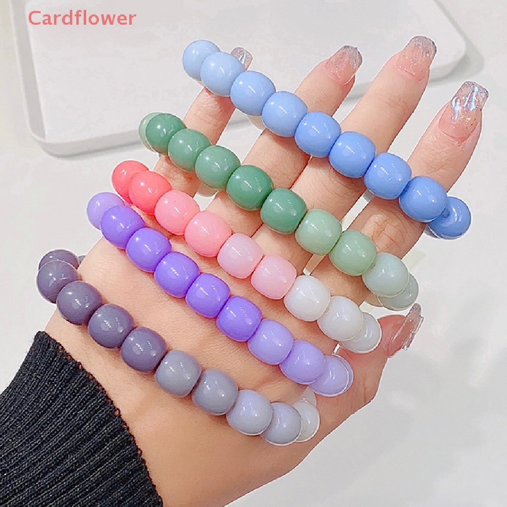 Vòng Tay Hạt Nhựa Acrylic Màu Gradient Dễ Thương Cho Nữ