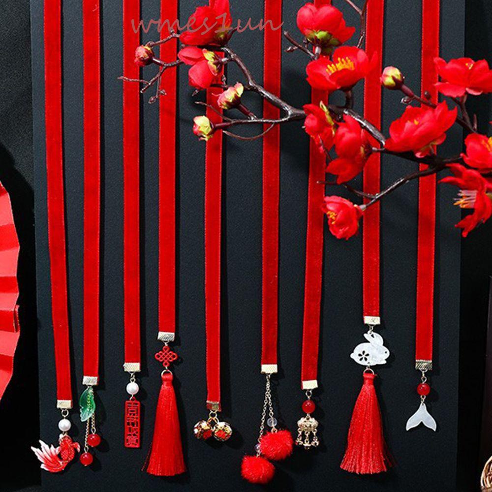 Dây Cột Tóc Vải Bện Phong Cách Trung Hoa Dễ Thương WMES15H