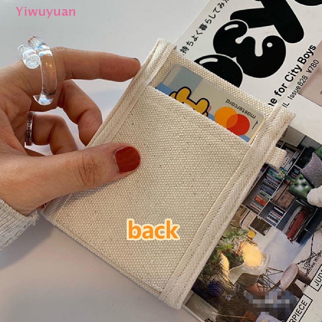 < Yiwuyuan > Ví Đựng Thẻ Hai Lớp Chống Khử Từ Hình Hoa Tulip Graffiti Mới Cho Apple