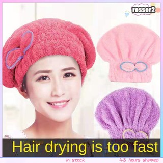 Mũ Trùm Tóc Khô Túi Khô Nhanh Siêu Thấm Nước Cho Nữ/Khăn Trùm Đầu/Mũ Gội Đầu Khăn Lau-Rosser2