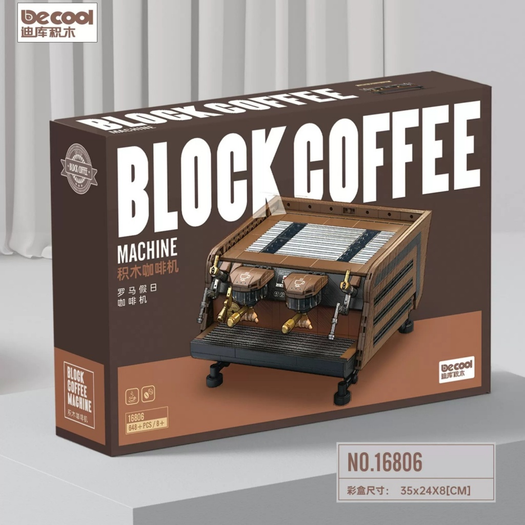 Mô Hình Lắp Ráp Máy Pha Cà Phê Cổ Điển Tương Thích Với Lego Khối Máy Pha Cà Phê Bo