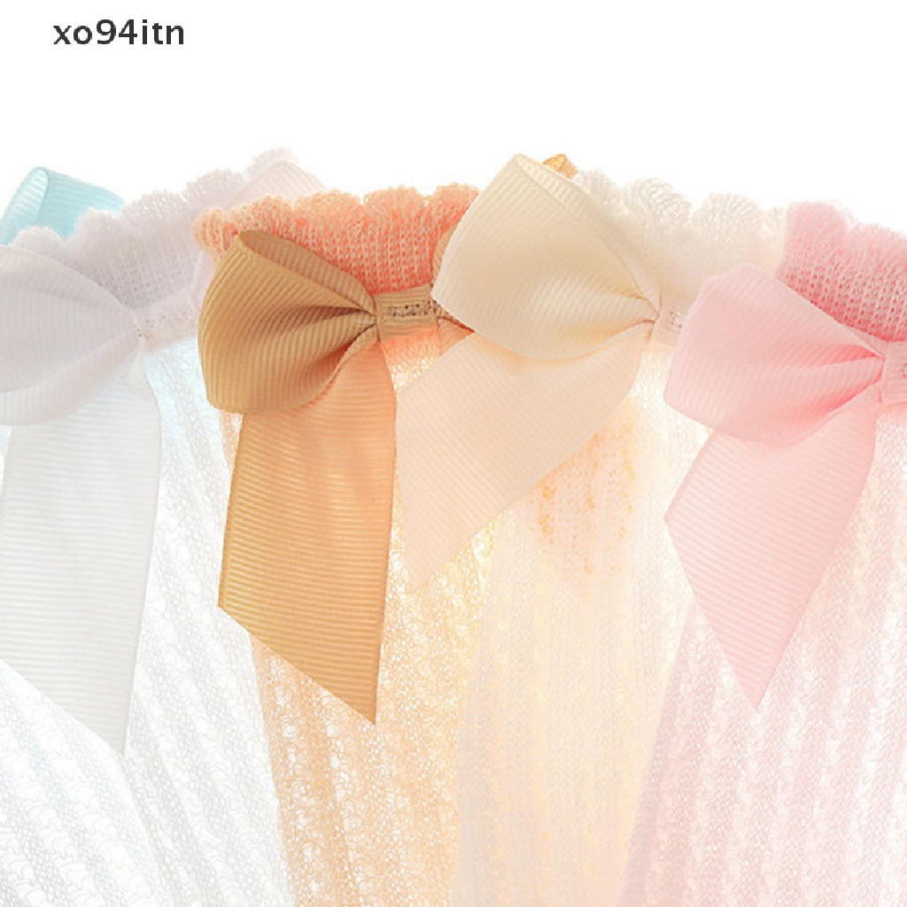 Đôi Tất Cotton Mềm Mại Đính Nơ Thời Trang Mùa Hè Cho Bé Gái