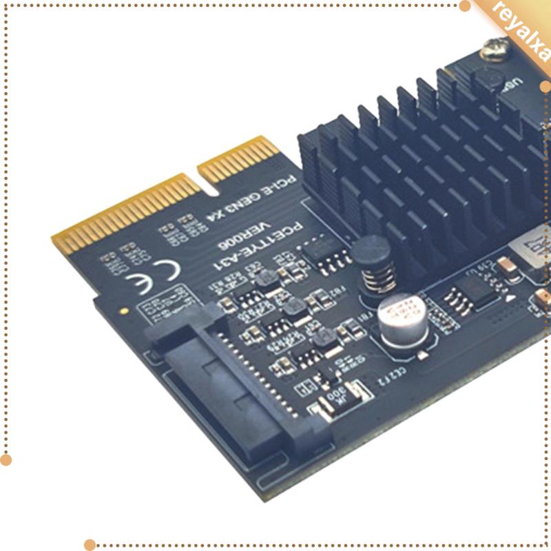 Bộ Chuyển Đổi Mở Rộng 4x Sang USB3.2 Type C 3.0 Cho Bo Mạch Chủ Để Bàn