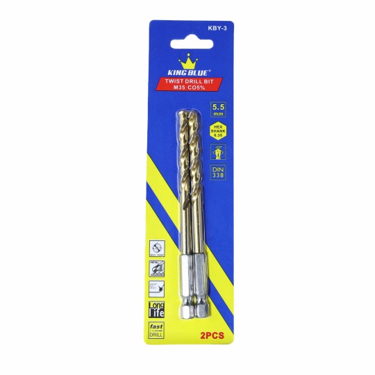 Khoan inox chuôi lục KBY3-055CO ( 1 mũi khoan)