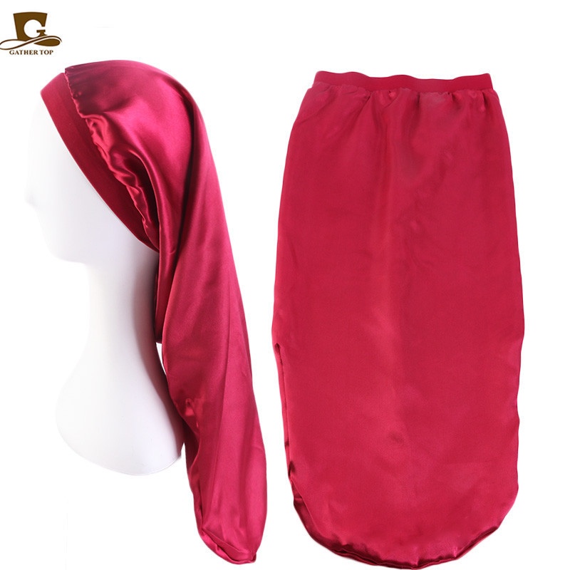 Mũ Trùm Tóc Bằng Lụa Co Giãn In Họa Tiết Mới