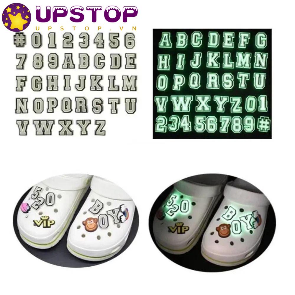 Upstopvn Phụ Kiện Khóa Trang Trí Giày Cá Chữ Cái Và Số