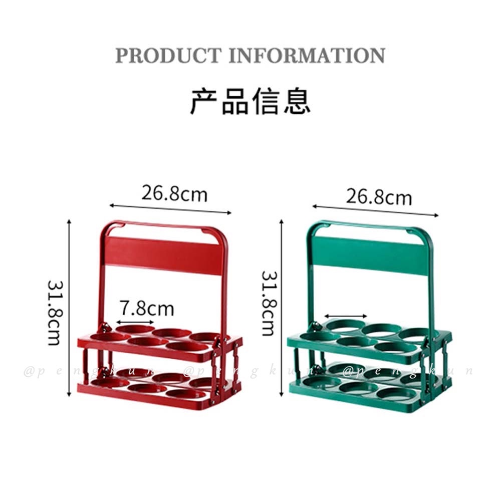 Giỏ Đựng Thức Uống Có Tay Cầm Có Thể Gấp Gọn Tiện Dụng Mang Theo Du Lịch Cắm Trại