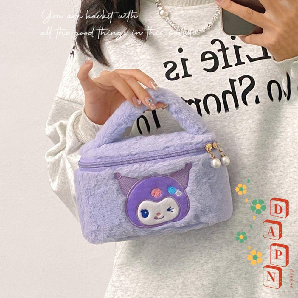 Daphs Túi Tote Đựng Son Môi Trang Điểm Làm Đẹp Sức Chứa Lớn Thời Trang Kuromi Melody Cinnamon Dog