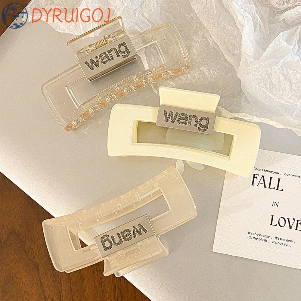 Kẹp Tóc Đuôi Ngựa Lớn In Chữ Wang Thời Trang Thanh Lịch Dành Cho Bạn Gái